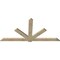 Ekena Millwork Kennewick Rough Sawn Timber Gable Bracket, Douglas Fir, 96"W x 48"H x 2"D x 6"F, 12/12 Pitch GBW096X48X0206KEN00RDF - alternate 2